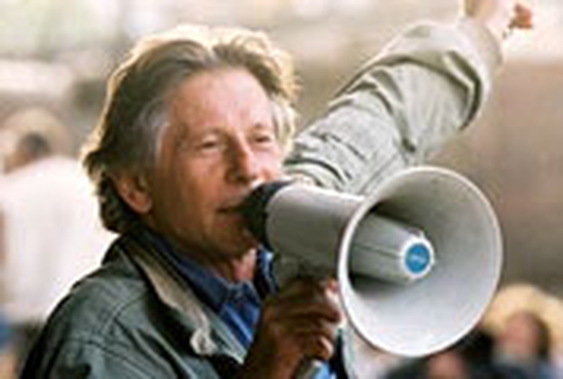 Roman Polanski on set