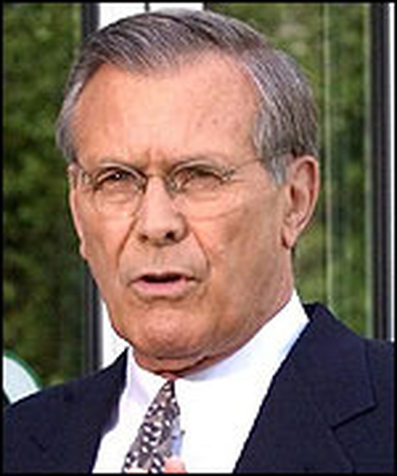 Donald Rumsfeld - Iraq visit -