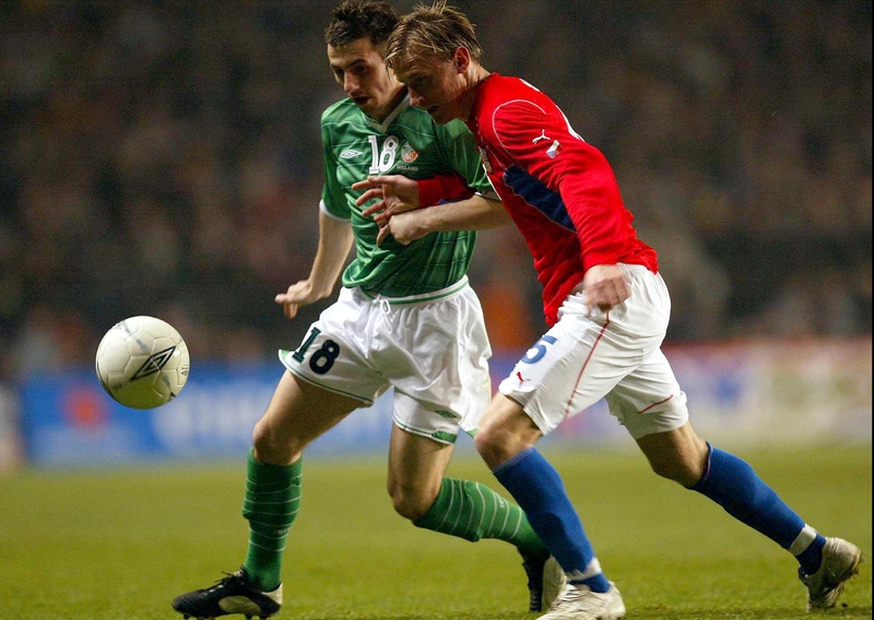 Liam Miller performed well in midfield for Ireland
