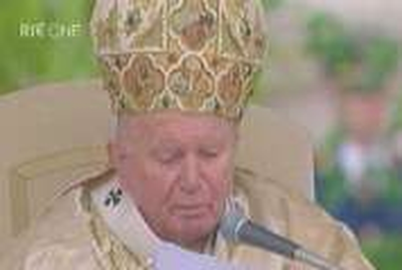 Pope John Paul - Celebrates mass in Bern