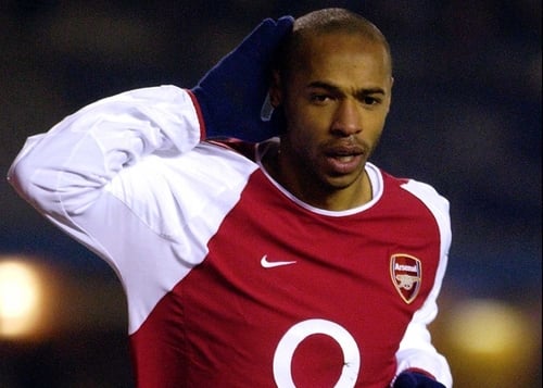 Thierry Henry became the first Arsenal player to score 100 goals at Highbury as he scored in the 3-0 win over Blackburn today