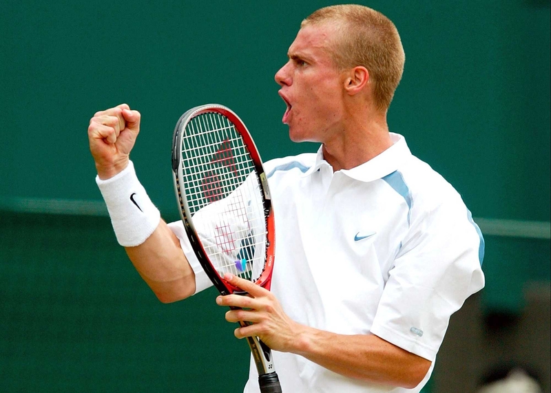 Lleyton Hewitt was victorious on centre court today