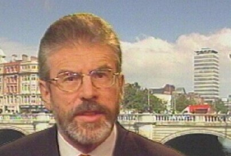 Gerry Adams - Threat report confirmed