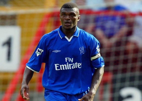 Marcel Desailly's on his way out of Stamford Bridge