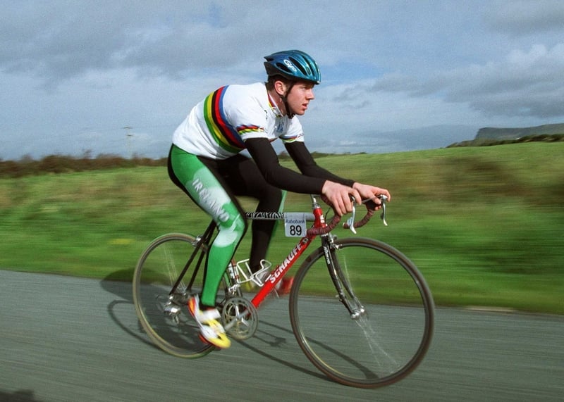 Ireland's Mark Scanlon came eighth in the group sprint in Ernee yesterday