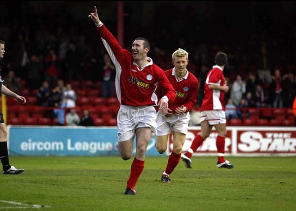 Shelbourne striker Jason Byrne would appear to have rediscovered his scoring form