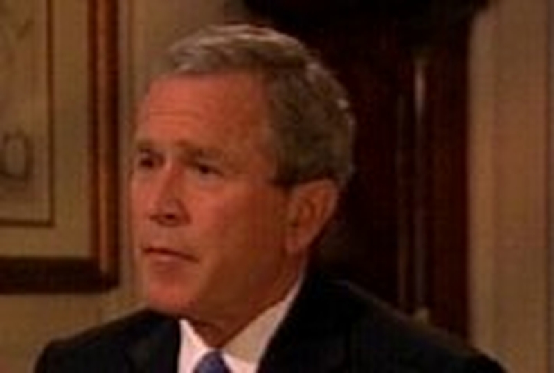 George W Bush - Warm welcome in Albania