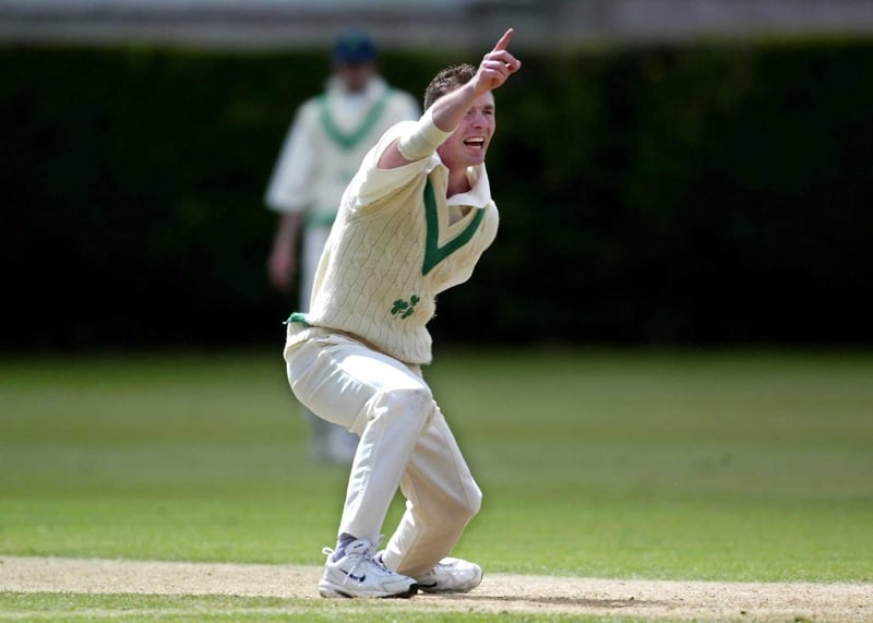 Ireland's Andy White in action