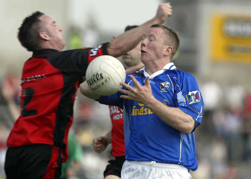 Cavan's Jason Reilly, scorer of his side's goal, in action at Casement Park