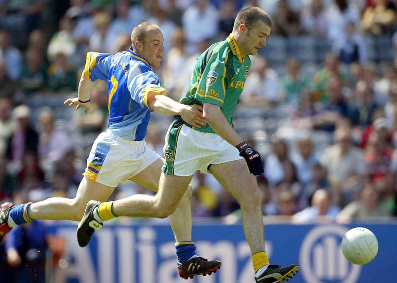 Niall Kelly of Meath and Adrian Foley of Wicklow