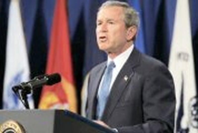George W Bush - Warning to Iran &amp; Syria