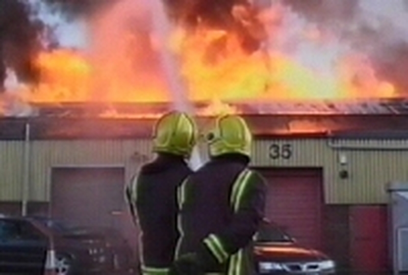 London fires - Momart warehouse destroyed