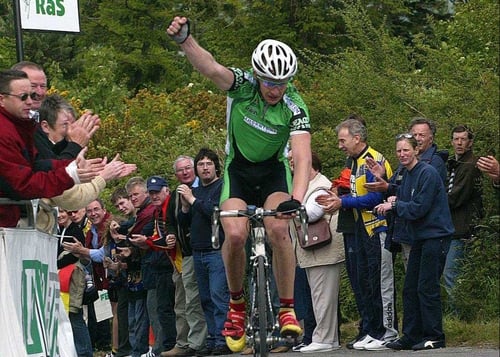 David O'Loughlin suffered another unfortunate day in the Tour of California