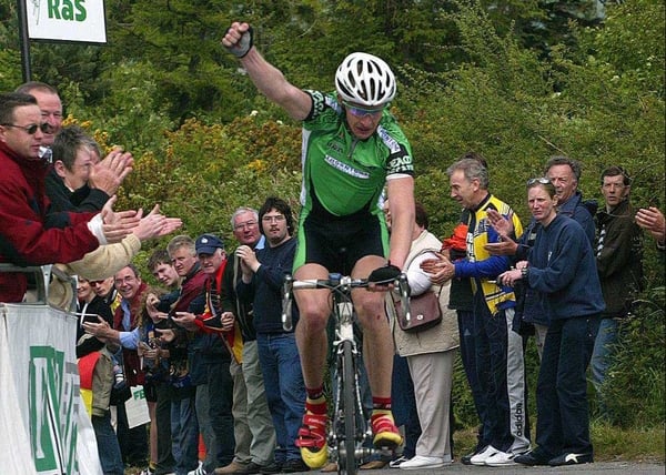 David O'Loughlin was slowed by an unfortunate puncture in the Tour of California