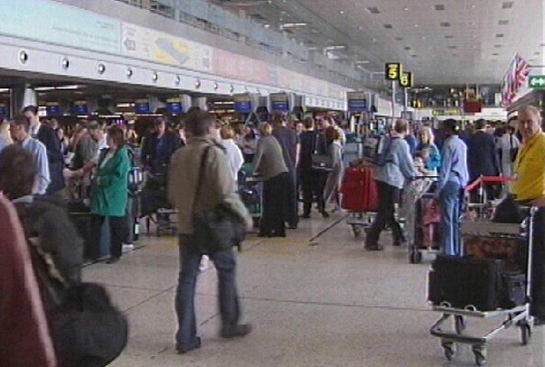 Airport security - Security checks cause disruption
