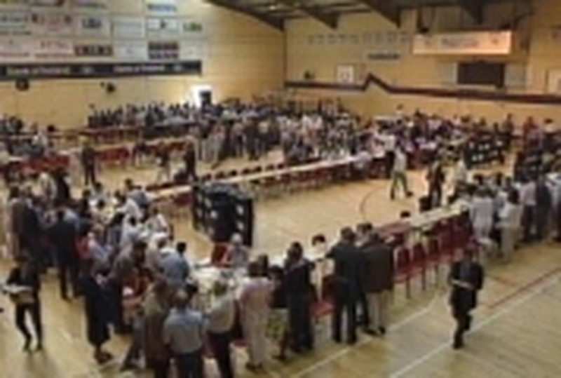 Count centre - Final Euro results due tomorrow