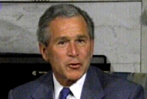 George W Bush - Camp David talks