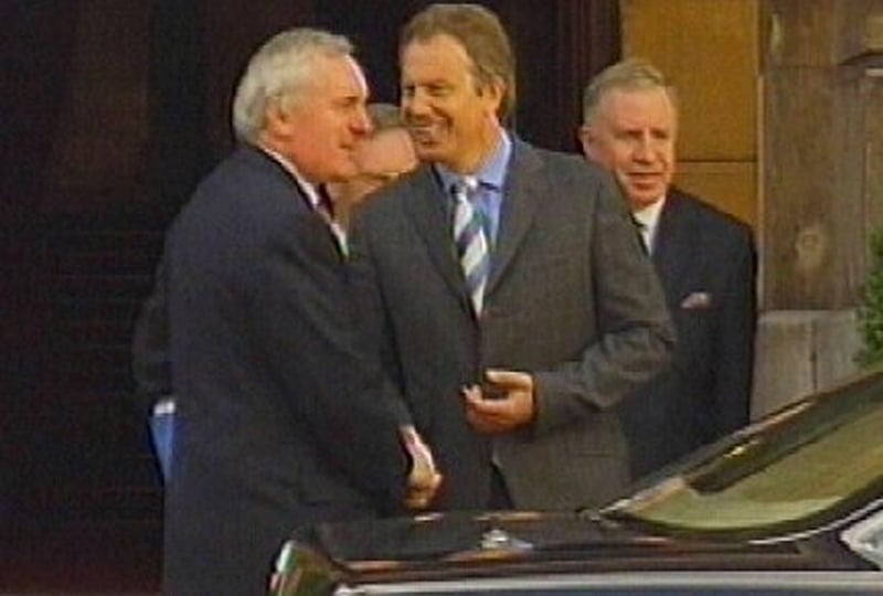 Bertie Ahern, Tony Blair - House of Commons talks