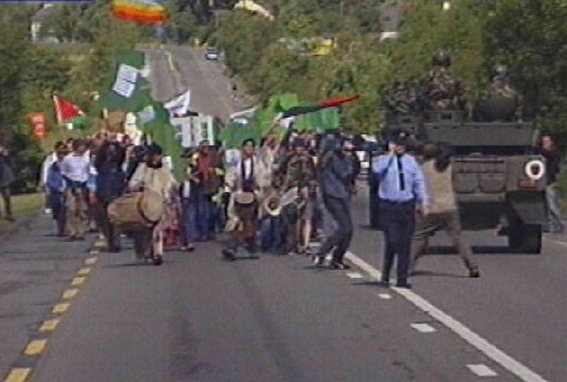 Anti-war protest - 1,000 people demonstrate