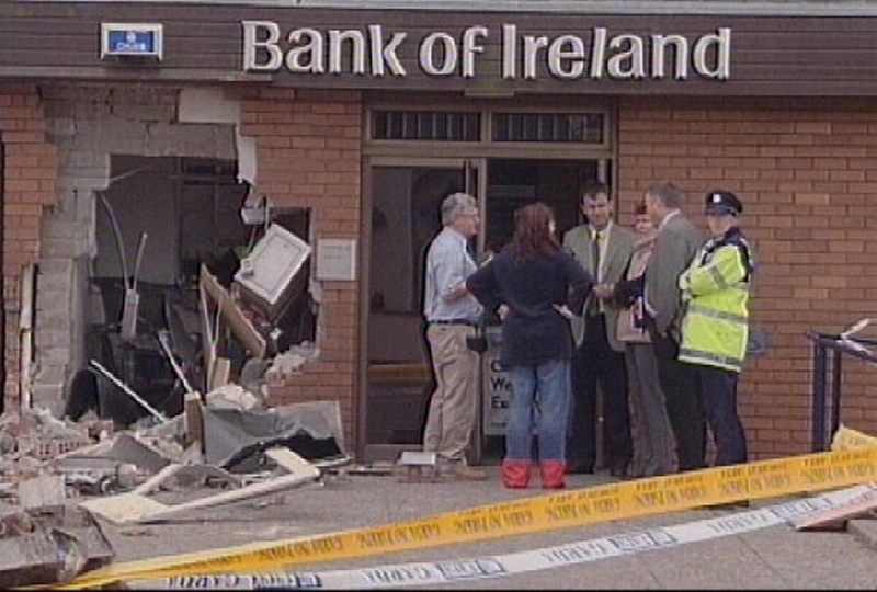 Rosslare bank - Cash machine stolen