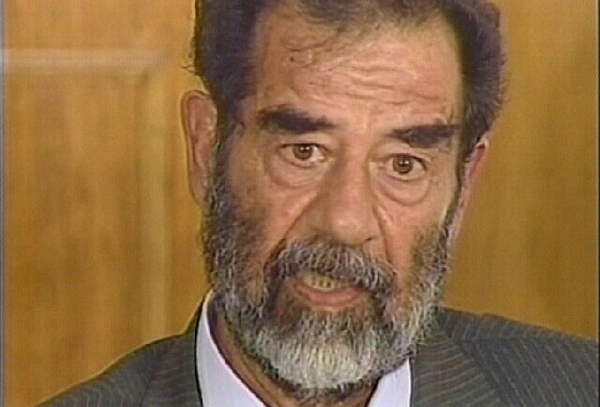Saddam Hussein - 'Attacked' at Baghdad court