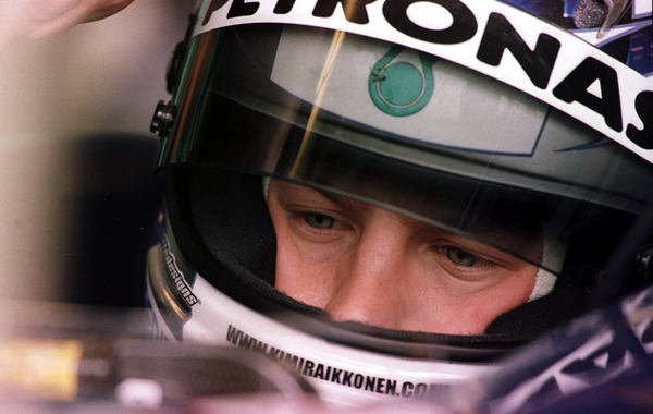 Kimi Raikkonen left it late to claim pole position