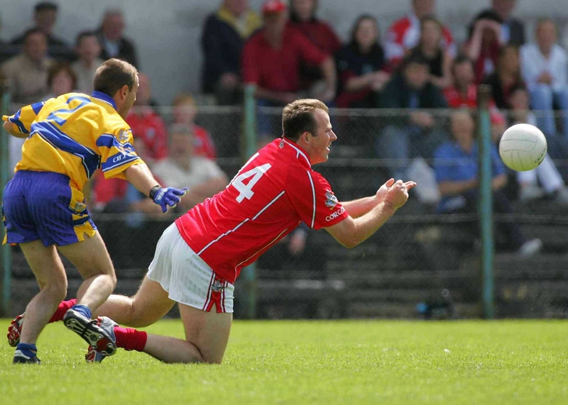 Cork's Colin Corkery and Padraig Gallagher of Clare