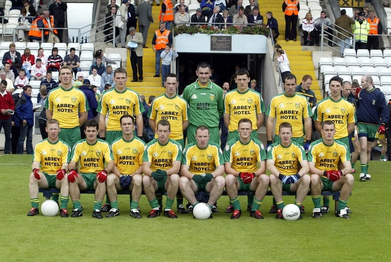 The Donegal team pictured before their semi final with Tyrone