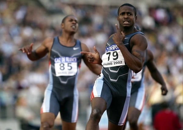 Tim Montgomery (front)