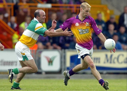 Wexford star Mattie Forde shapes up to score one of his remarkable 2-10 tally