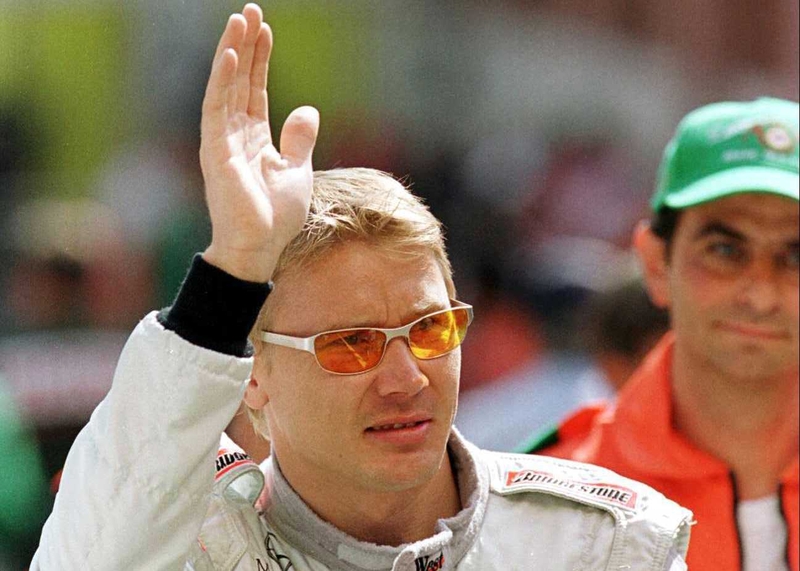 Mika Hakkinen finished last of the 18 drivers testing in Barcelona today