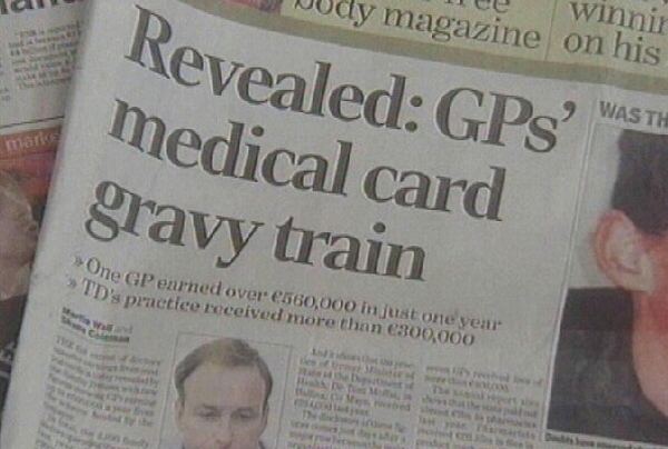 Medical card scheme - GPs earn nearly €300m