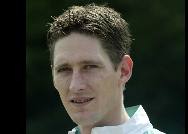 Niall Griffin gave a good performance in the dressage arene today