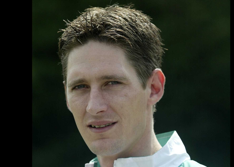 Niall Griffin gave a good performance in the dressage arene today