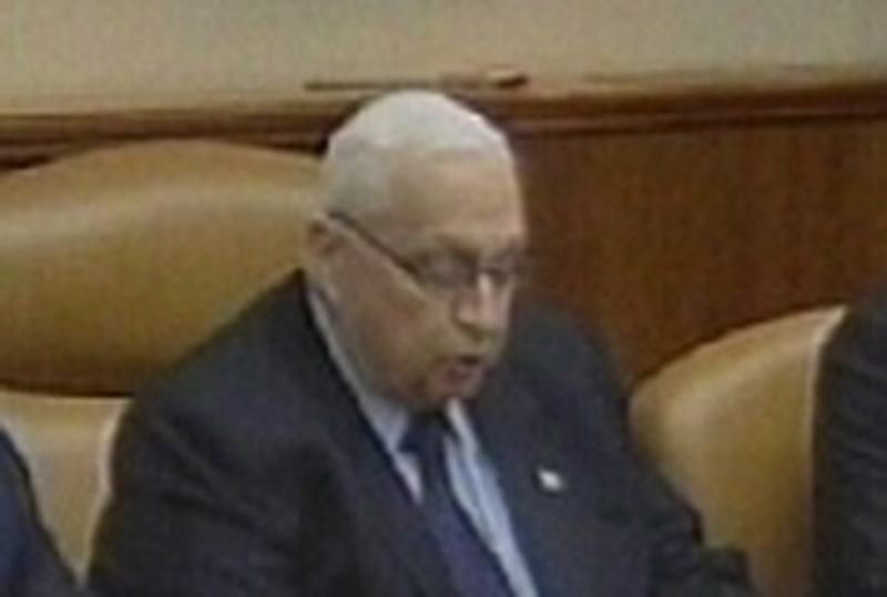 Ariel Sharon - Failure to convince party