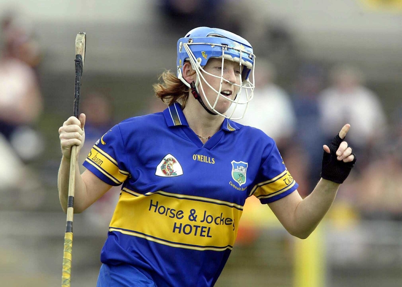 Tipp's Deirdre Hughes celebrates her goal