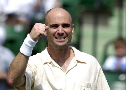 Andre Agassi played his final game of professional tennis today