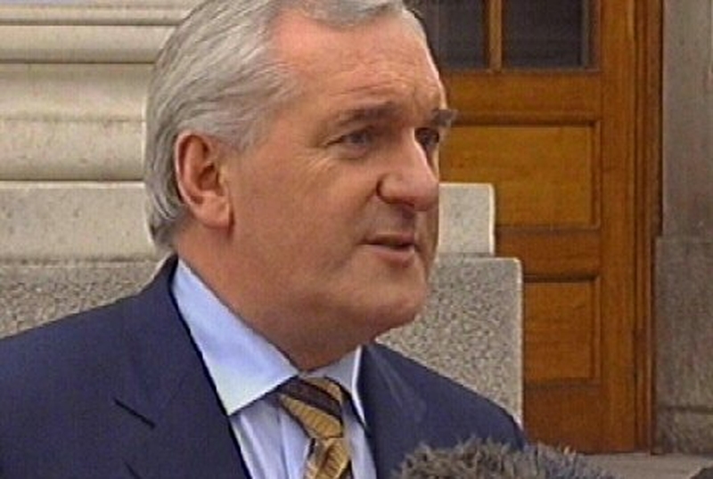 Bertie Ahern - New Cabinet on 29 September
