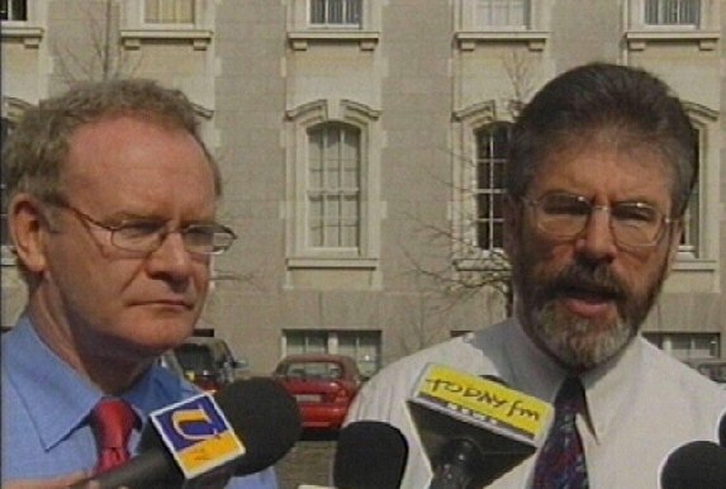 McGuinness & Adams - Sinn Féin meeting