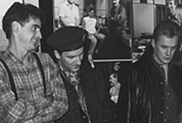 Dave Fanning with U2 in 1988