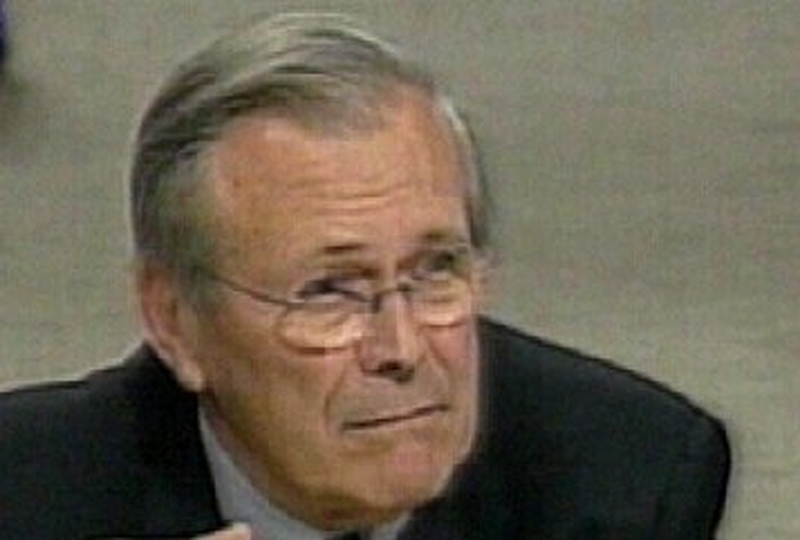 Donald Rumsfeld - Options over troops explored