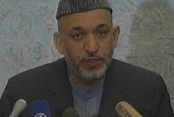 Hamid Karzai - Makes terror warning