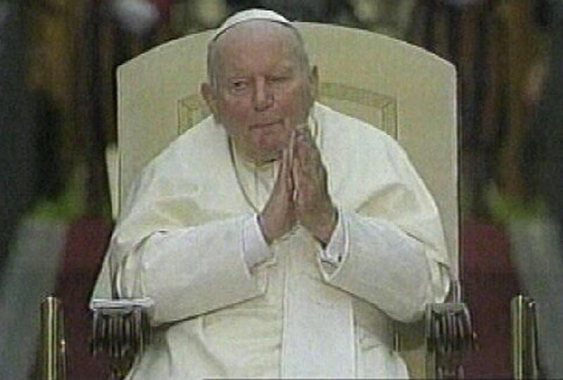 Pope John Paul II - Sacks two Irish priests