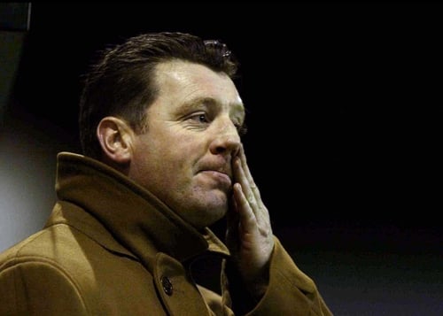 Roddy Collins has struggled in Irish soccer since returning from Carlisle