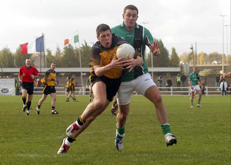 Sean Cavanagh, on the left, in action for Ulster
