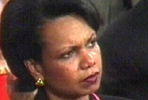 Condoleezza Rice - Appeal to Hamid Karzai