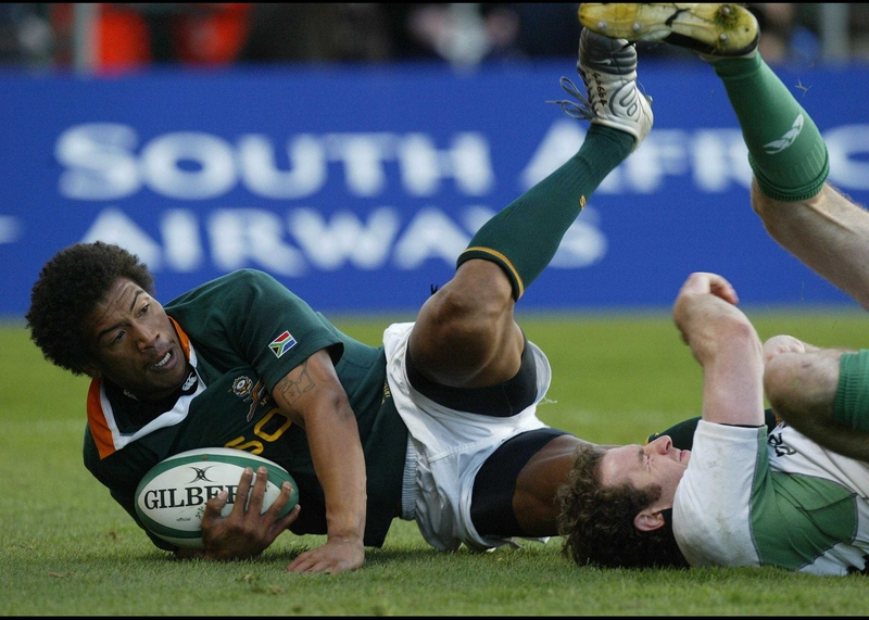 South Africa winger Ashwin Willemse (v Ireland in 2004)