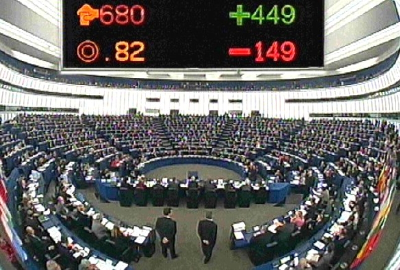 EU Parliament - 449 to 149 in favour