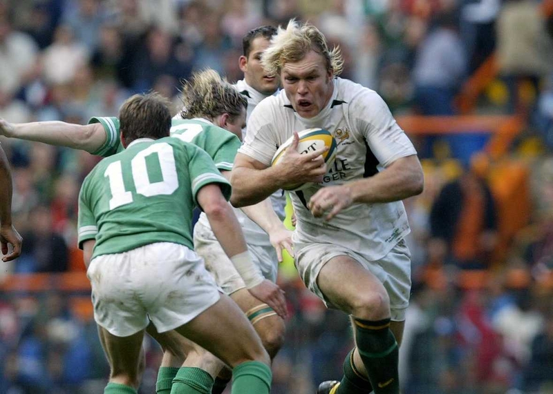 IRB Player of the Year Schalk Burger in action at Lansdowne Road earlier this month