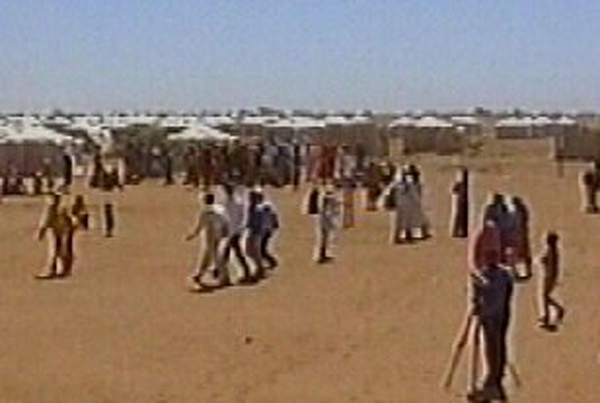 Darfur, Sudan - Refugees flee the fighting